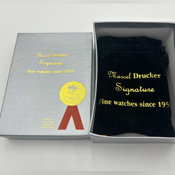 MARCEL DRUCKER Vintage Bracelet Cuff Watch, box, dust bag - Picture 8 of 9